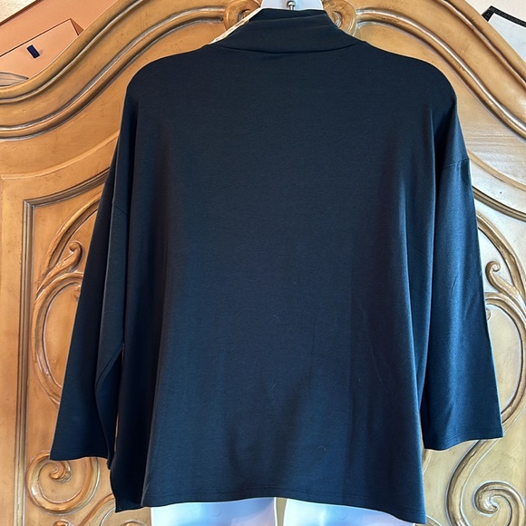 NWT Eileen Fisher deep Adriatic turtleneck - Picture 4 of 10